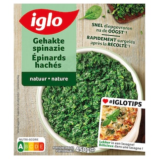 Iglo | Epinards hachés | Nature 450 gr