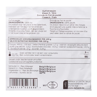 Delhaize | Kip | Filetreepjes 500 gr