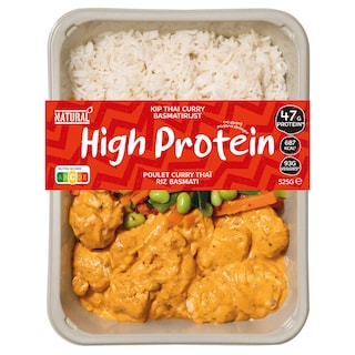 Natural Healthy Meals | Poulet | Thai Curry | Riz 525 gr