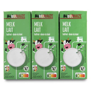 Delhaize | Lait | Demi-écrémé 6 x 20 cl