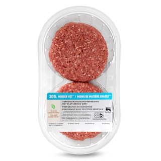 Delhaize | Burger préparation| Porc| Boeuf| Proteïne végétale 