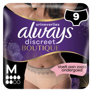 Always | Discreet | Culottes | Fuites Urinaires | Taille M 9 pc
