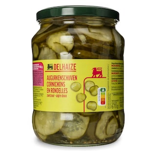 Delhaize | Augurken | Schijven | Zoetzuur 