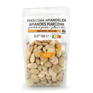 Delhaize | Gezouten marcona amandelen 