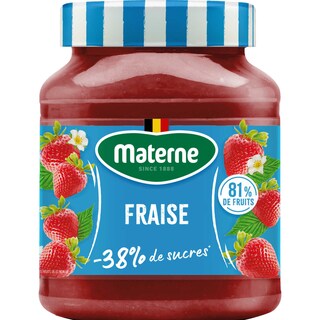 Materne | Fruitbeleg | Aardbei | 81% fruit 335 gr