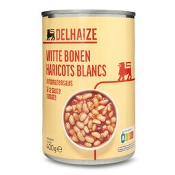 Delhaize | Haricots | Blancs | Sauce tomate 