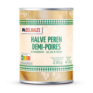Delhaize | Peren | Half | Sap | Blik 