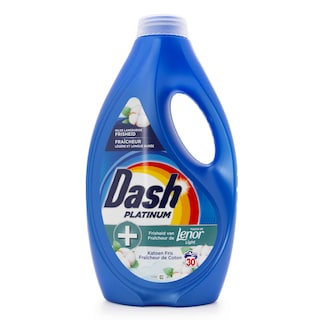 Dash | Platinum | Lessive | Liquide | Coton | 1,35L 30 pc