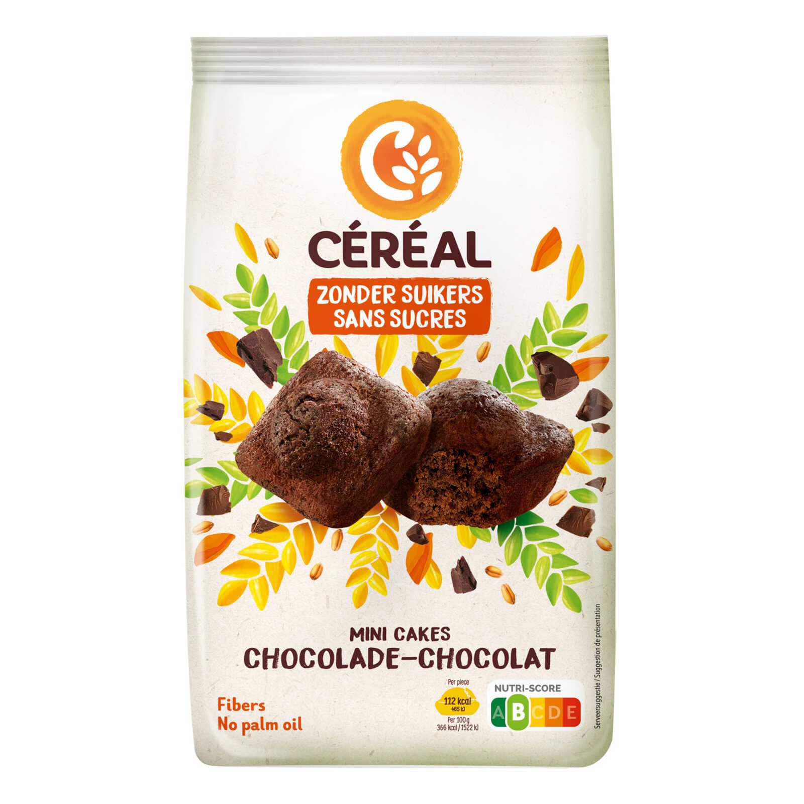Céréal Mini Cakes | Chocolade | Zonder suiker