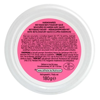 Delhaize | Haringhapjes | Rode biet & yoghurt 