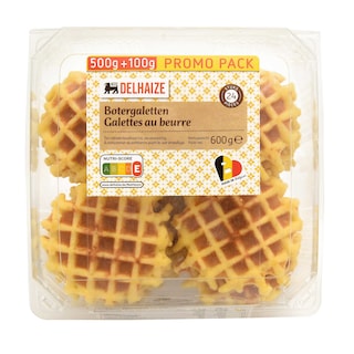 Delhaize | Galetten | Boter | 500g + 100g 