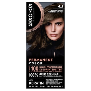 Syoss | Haarkleuring | 4.1 | Middenbruin 