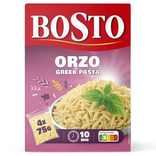 Bosto | Rijst | Orzo | Kookbuiltje 4 x 75 gr