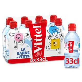 Vittel | Natuurlijk mineraalwater | niet bruisend 8 x 33 cl