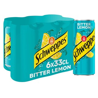 Schweppes | Bitter lemon | Canette 6 x 33 cl