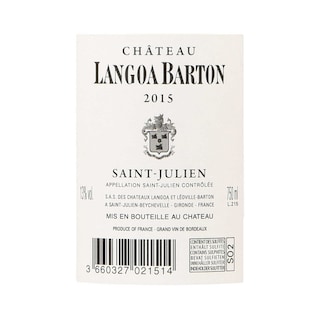 Chateau Langoa Barton | Saint-Julien Grand Cru Classé | 2015 