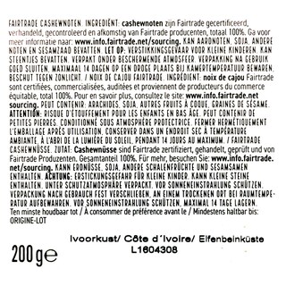Delhaize | Cashewnoten | Fairtrade 200 gr