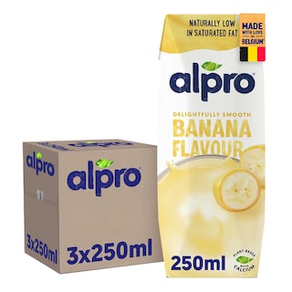 Alpro | Plantaardige drank | Soja | Banaan 3 x 25 cl
