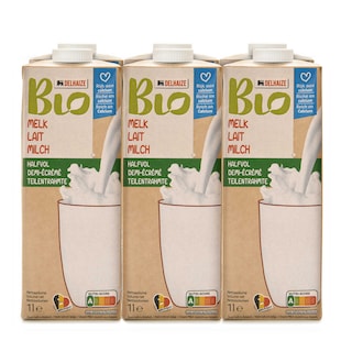 Delhaize | Bio | Lait | Demi-écrémé | Bio 