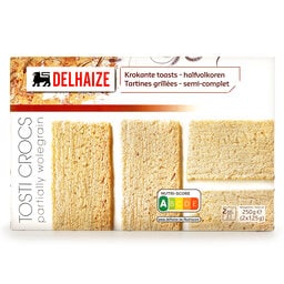 Delhaize | Krokante toasts | Tosti Croc | Halfvolkoren 