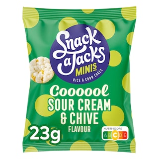 Snack A Jacks | Galette de Riz | Sour Cream & Chives | Mini 23 gr