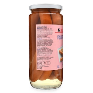 Delhaize | Worsten | Frankfurter 250 gr
