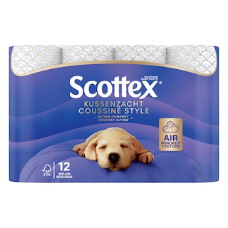 Scottex | Papier toilette | Coussiné | Style | Eco 