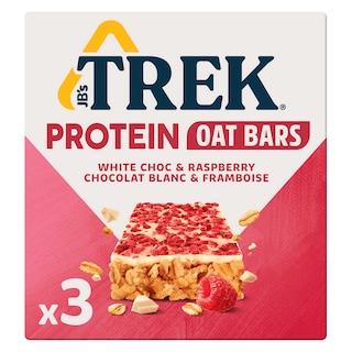 Trek | Haverreep | Proteïne | Witte choco-framb 3 x 50 gr