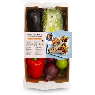 Delhaize | Maaltijdbox | Wrap met gyros 