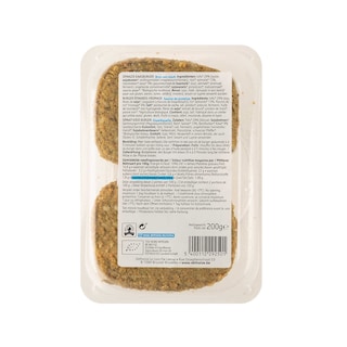 Delhaize | Plant-Based | Burger | Spinazie| Veggie | Bio 200 gr