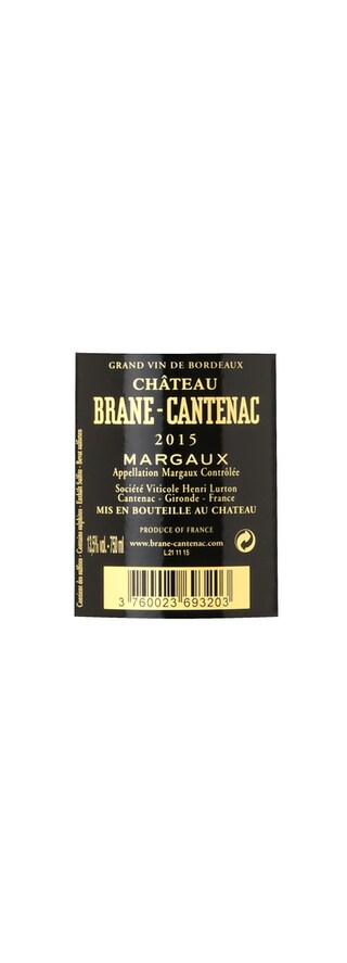 Chateau Brane-Cantenac | Margaux Grand Cru Classé | 2015 