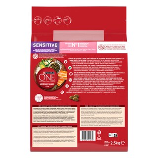 Purina ONE | Hondenvoeding | Medium/Max | Brokjes | Zalm 2,5 kg