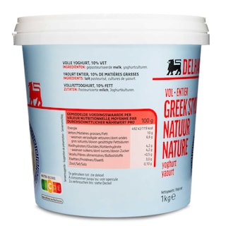 Delhaize | Yoghurt | Griekse stijl | Natuur 10% 
