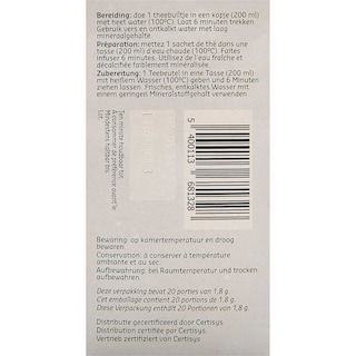 Delhaize | Bio | Kruidenthee | Goodnight | Zakjes | Bio 