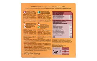 Delhaize | Aliment chat | Pouch | Adulte | Viande/poisson 24 x 100 gr