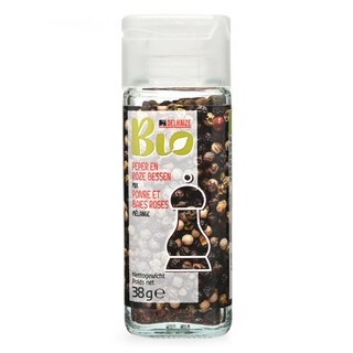 Delhaize | Epices | Poivre | Mix | Grains | Bio 38 gr