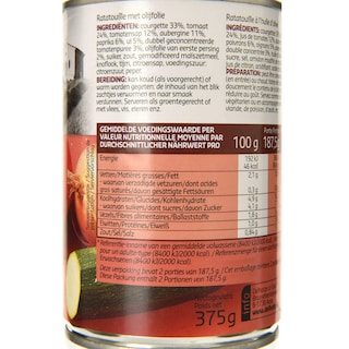 Delhaize | Ratatouille | Niçoise | Boîte 