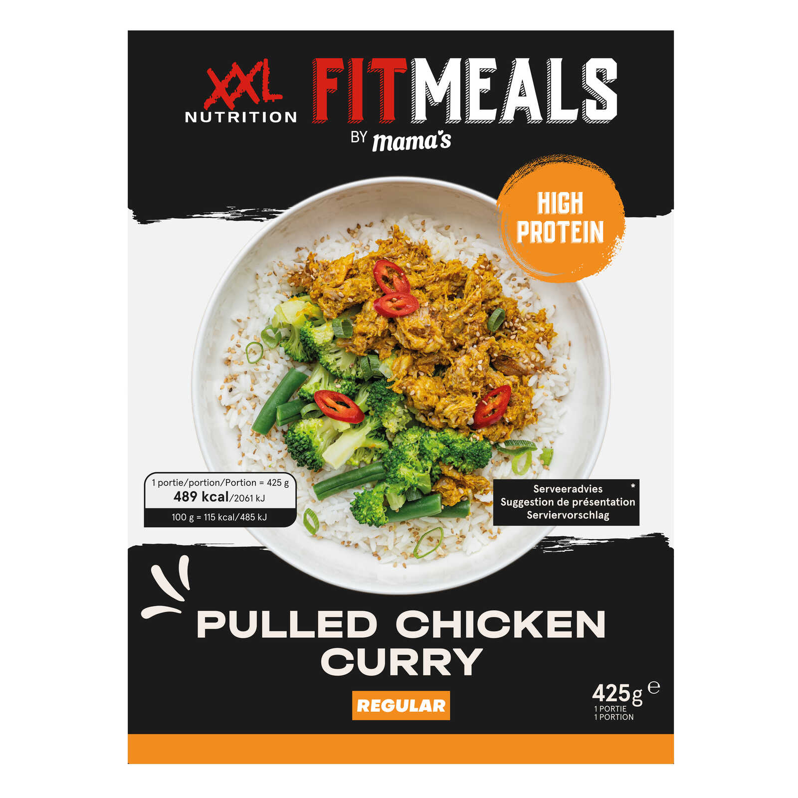 Fitmeals XXL Nutrition Pulled kip | Curry