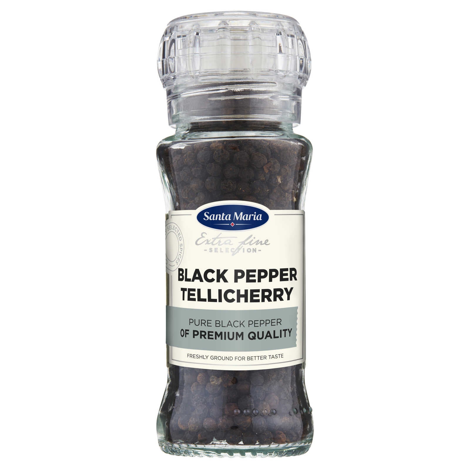 Santa Maria Kruiden | Tellicherry-Pepper | Zwart | Molen