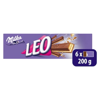 Milka | Léo | Biscuits | Gaufrettes | Chocolat | 6 Pcs 