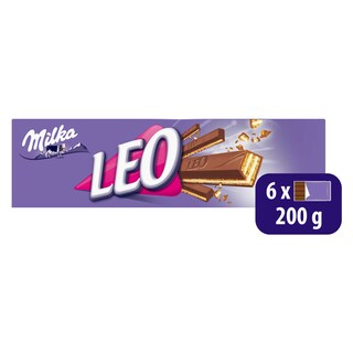 Milka | Léo | Biscuits | Gaufrettes | Chocolat | 6 Pcs 200 gr