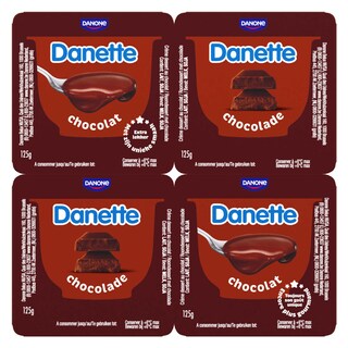 Danette | Dessert | Crème | Chocolat 4 x 125 gr