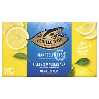Feuille d'Or | Maquereau | Citron 125 gr