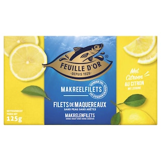 Feuille d'Or | Maquereau | Citron 125 gr