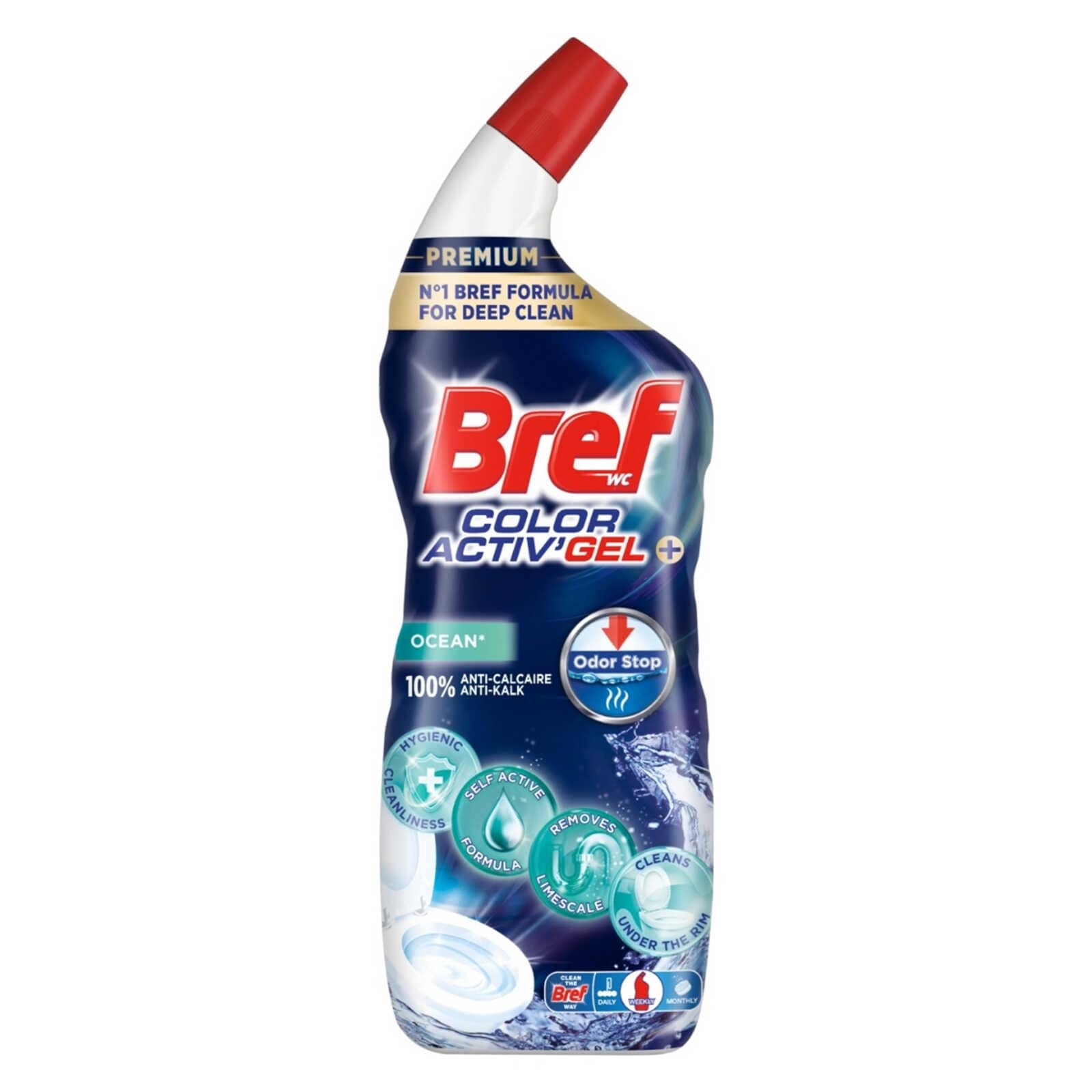 Bref WC Toiletreiniger | Oceaan | Antikalk