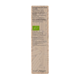 Delhaize | Bio | Pasta | Sedanini | Rode linzen | Bio 