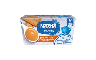 Nestlé | Yogolino | Melkdessert | Koekjescrème | Baby | 6 m 4 x 100 gr