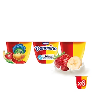 Danonino | Fromage frais | Fraise-Banane | Maxi 