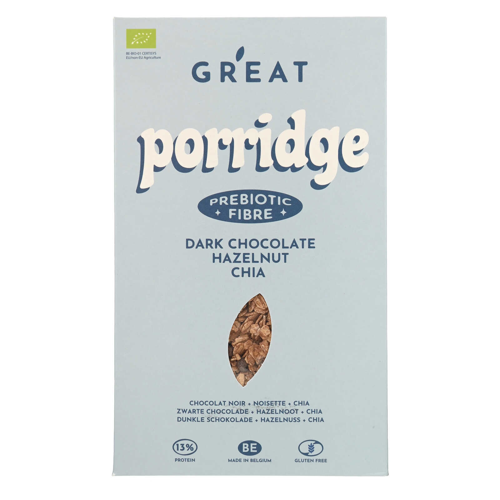 GR'EAT granola Havermout | Chocolade | Prebiotisch | Bio