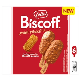 Lotus | Biscoff | Ijs | Speculaas | Mini sticks 